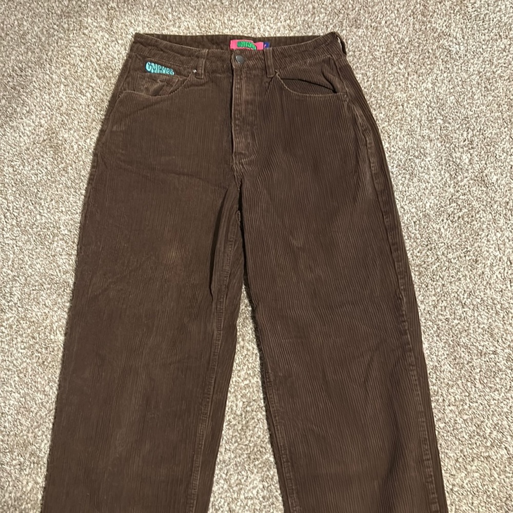 brown corduroy skater jeans